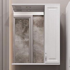 Stella Polare Зеркальный шкаф Кармела 65/С люкс белое серебро – фотография-2